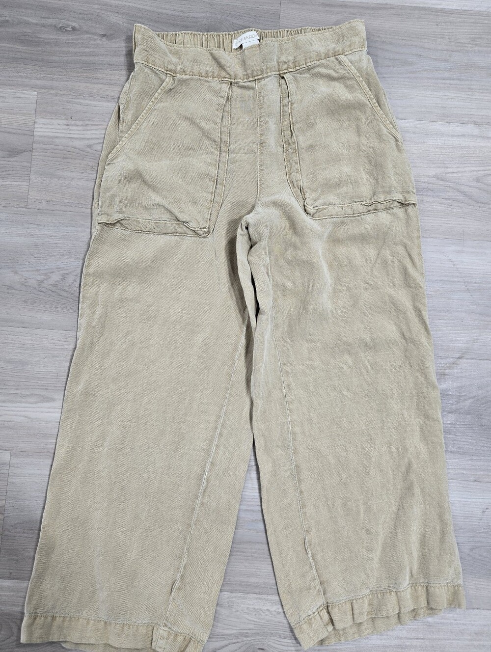 Cynthia Rowley Wide Leg Pants Beige Women's Size S